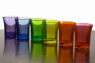 Coloured Shot Glasses